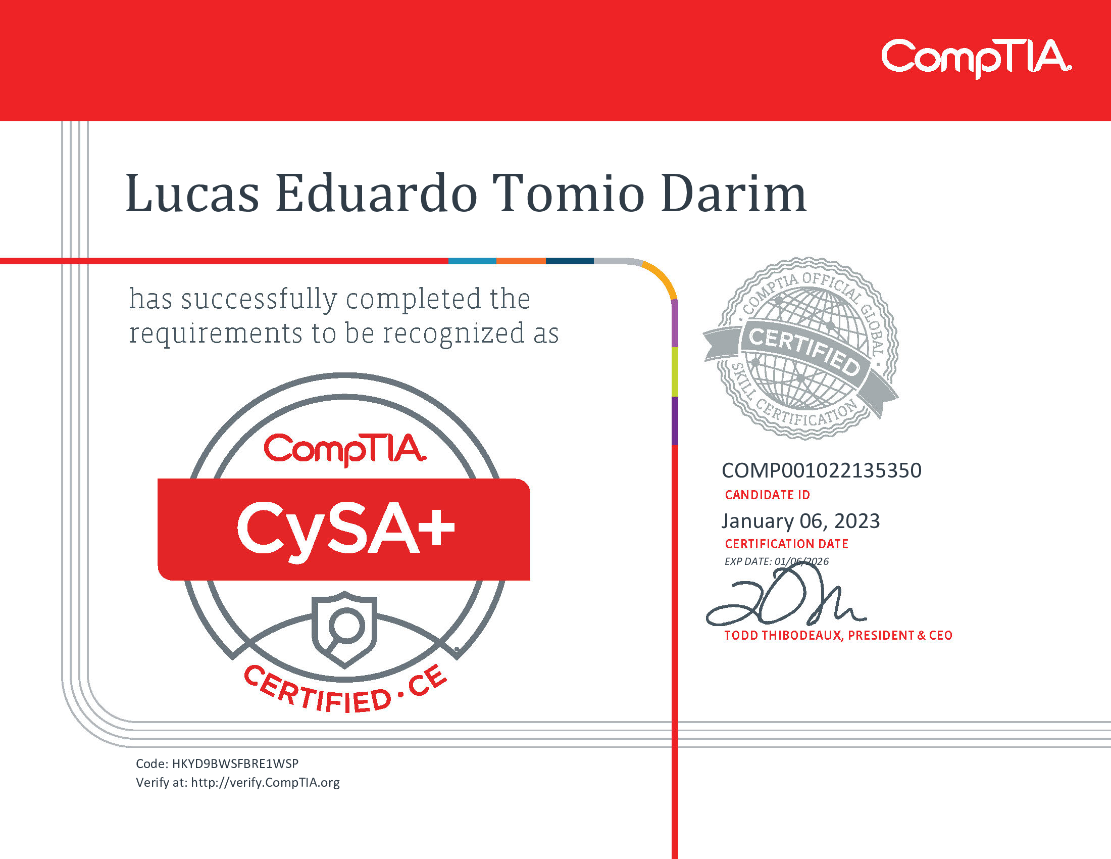 Certificação CySA+